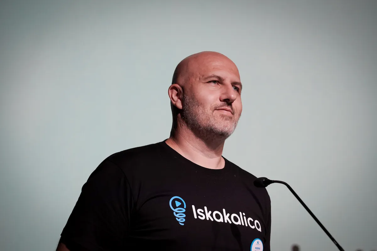 Miodrag speaking at WordCamp Belgrade 2026